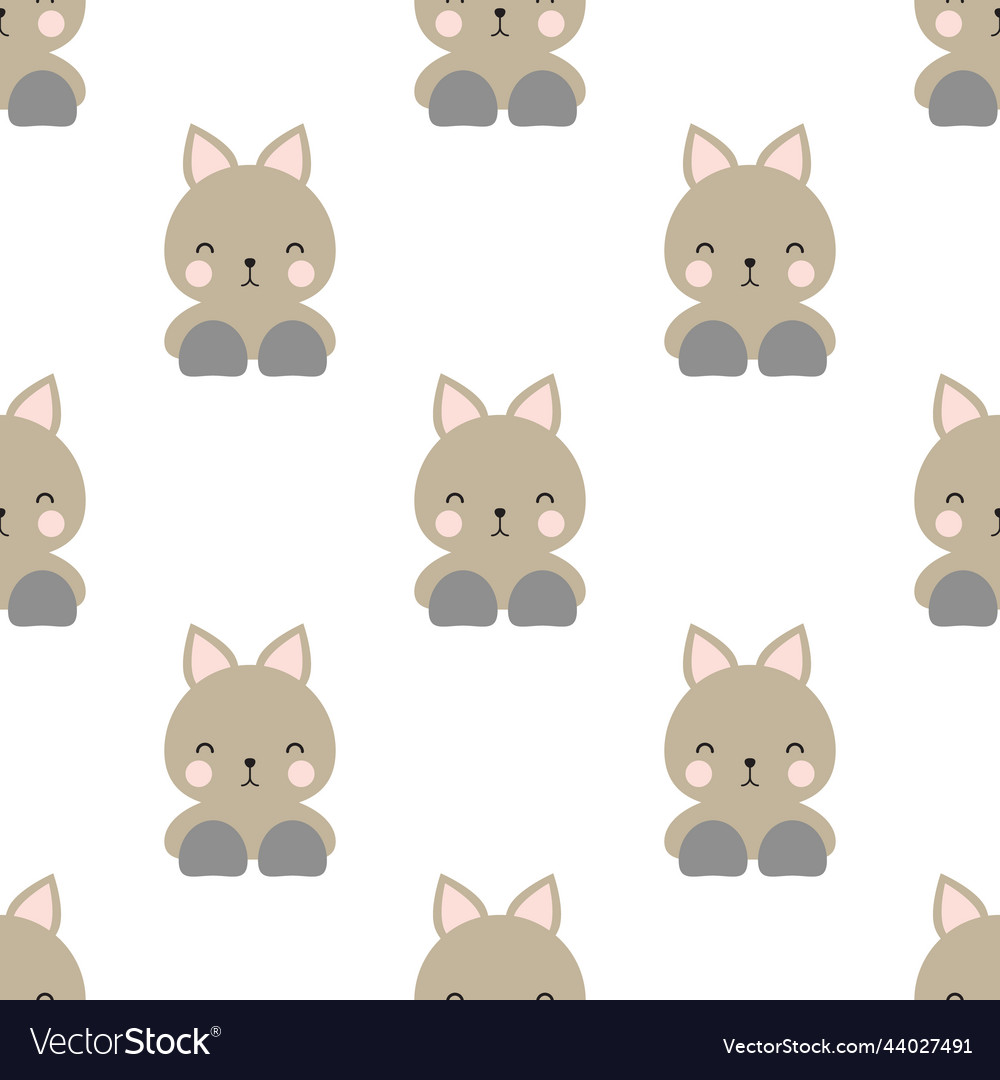 Simle or solid cat doll seamless texture