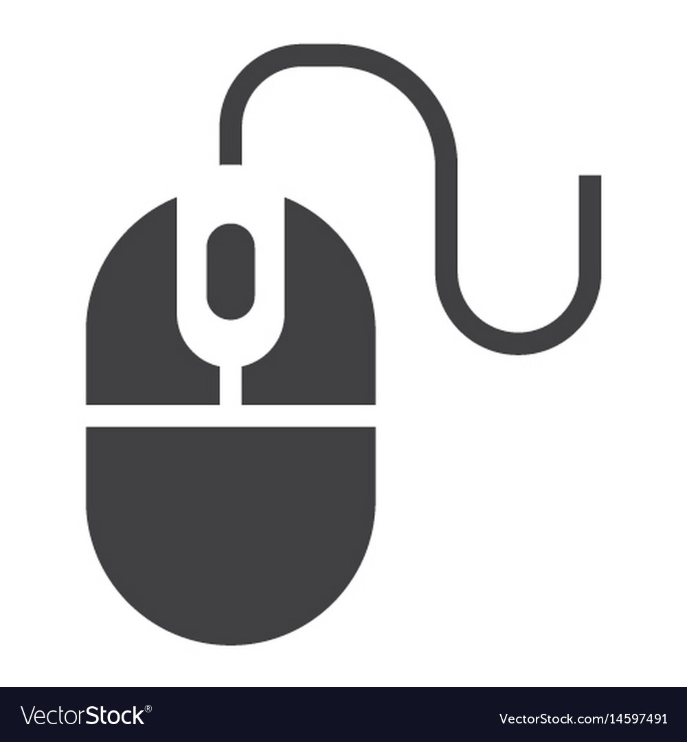 Solid Computer Mouse Icon