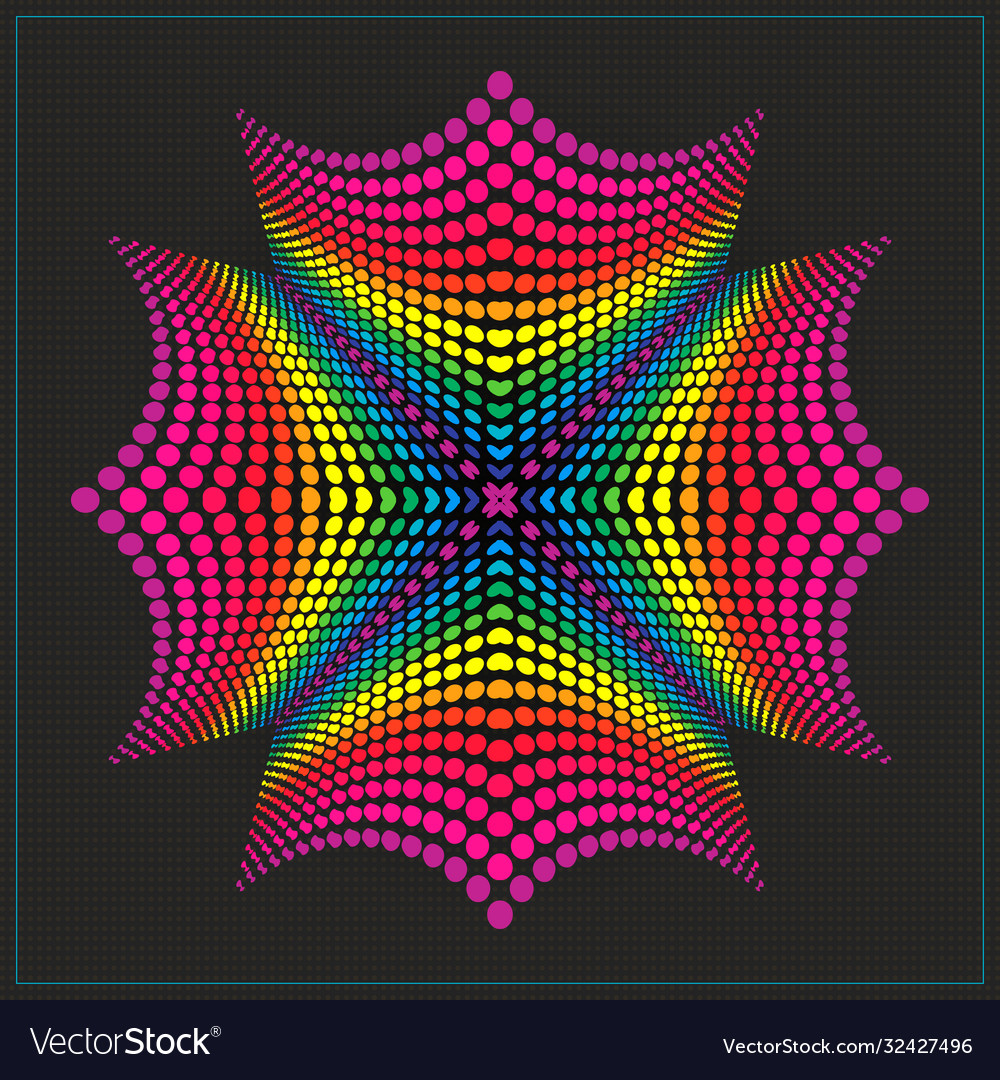 Abstract geometric element with distortion effect Vector Image Abstract geometric element with distortion effect