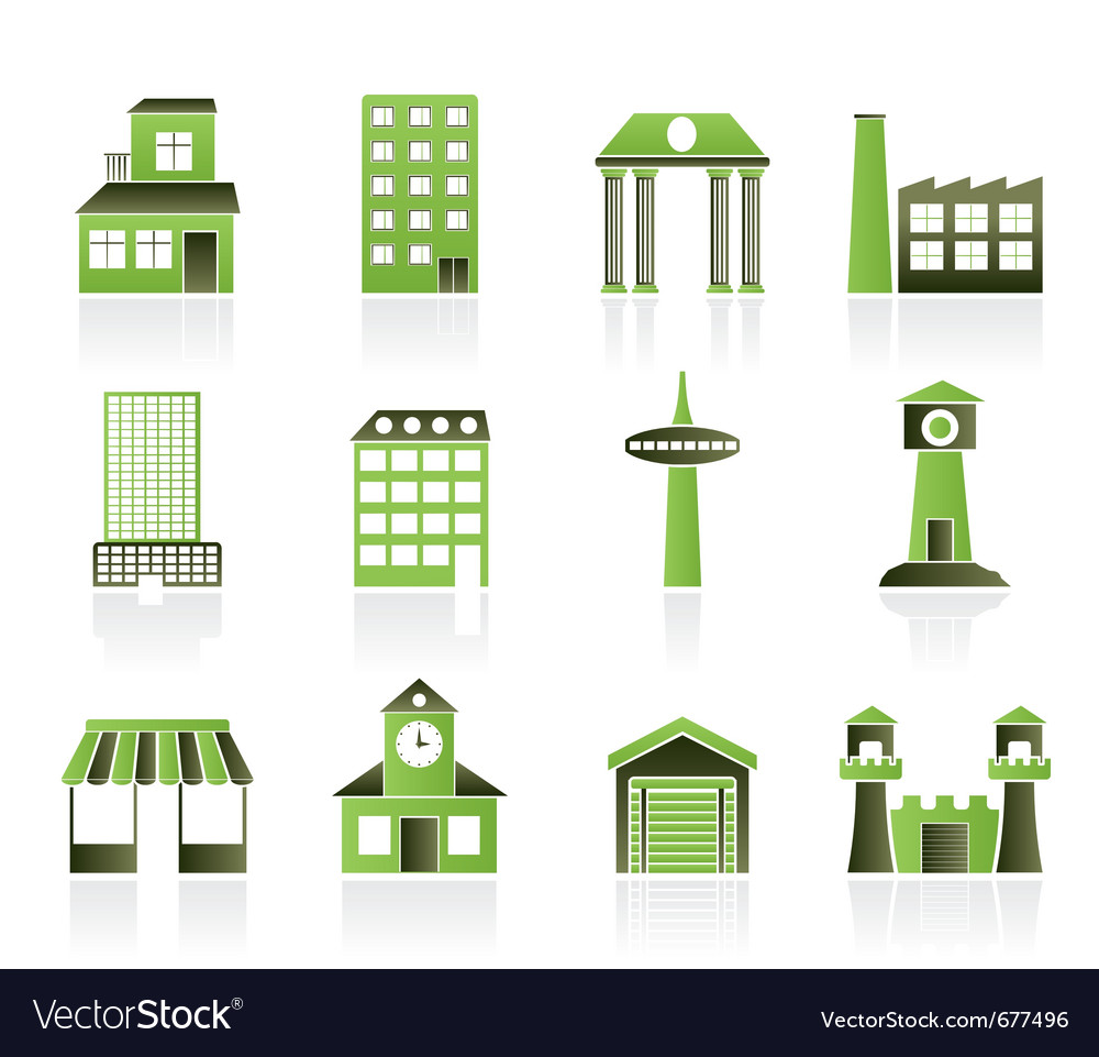 Building and City Icon Set