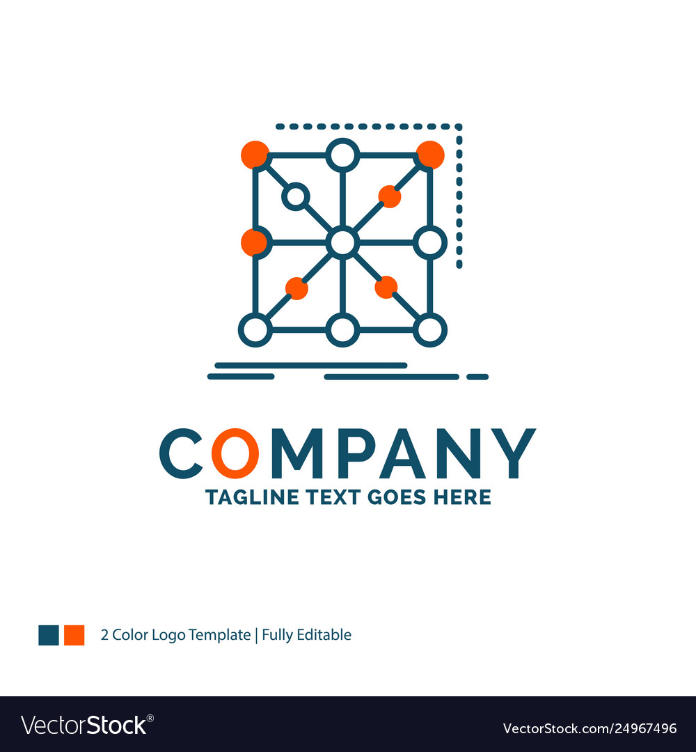 Data framework app cluster complex logo design