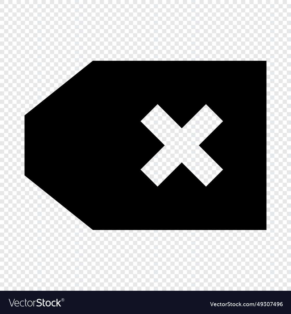 Delete icon suitable for website ui design vector image Delete icon suitable for website ui design