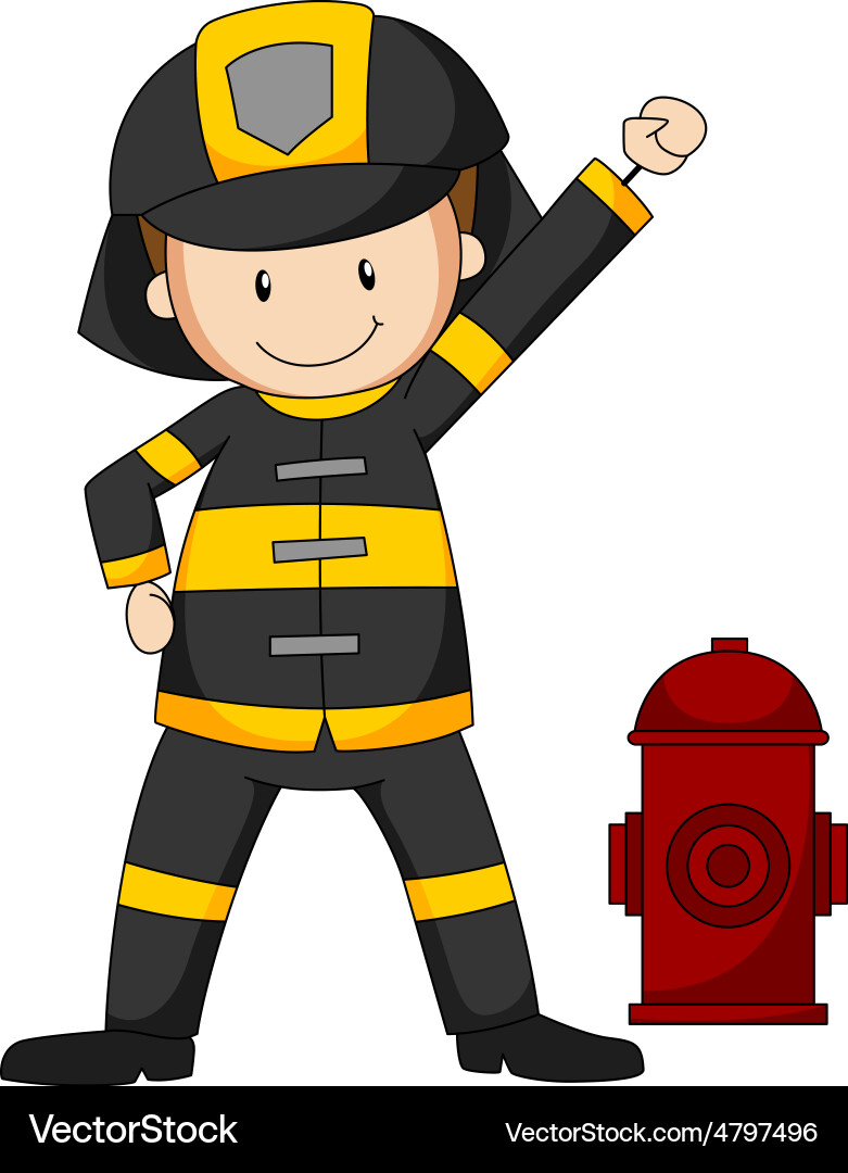 Fireman Royalty Free Vector Image - VectorStock