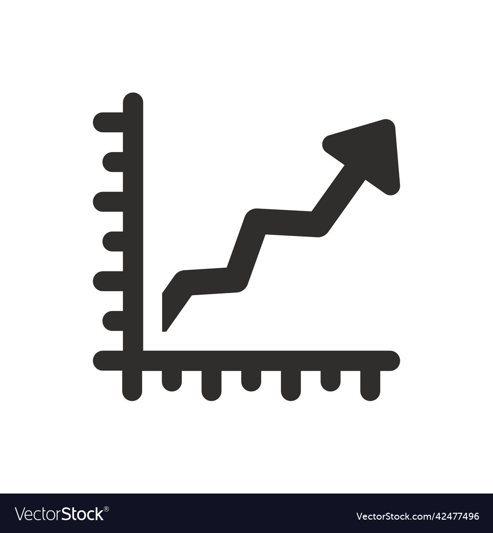 Market profit report icon Royalty Free Vector Image