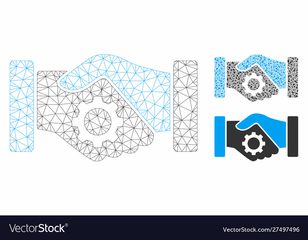 Smart contract handshake mesh wire frame