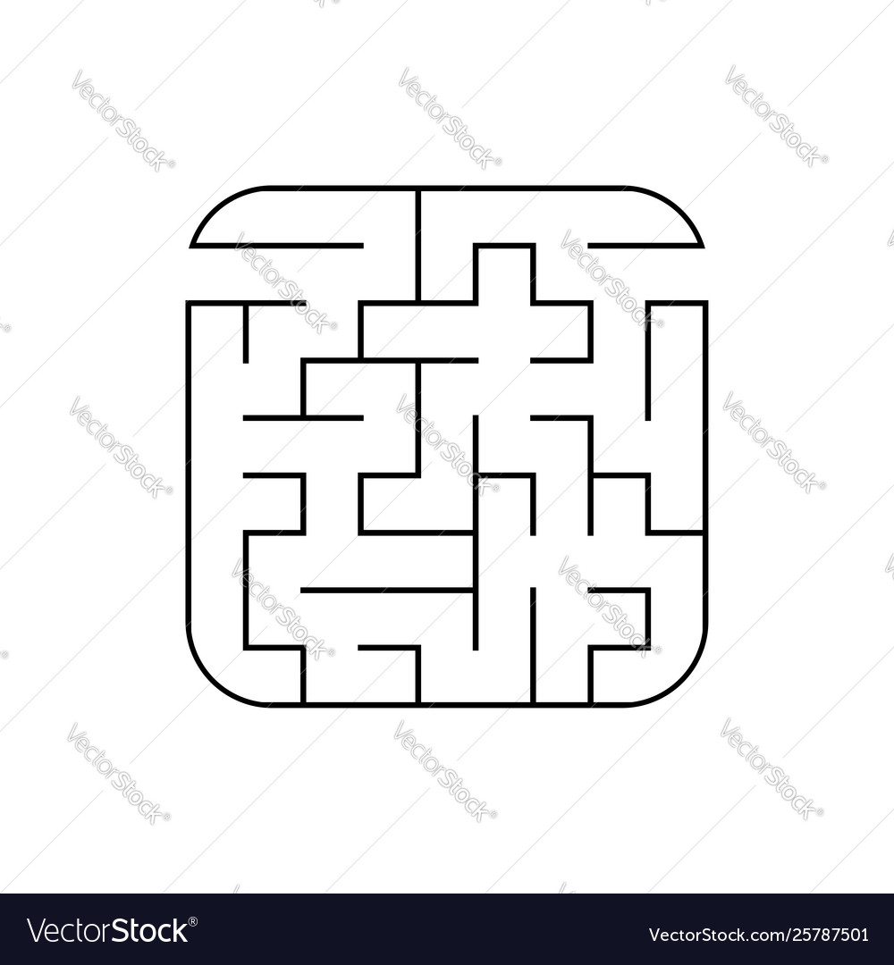 Abstract square maze game for kids puzzle Vector Image