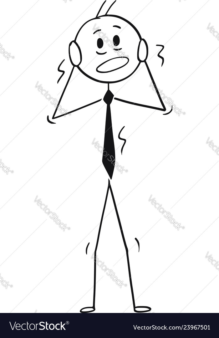 Cartoon Vector Stick Man Stickman Drawing Of Business Man Shaking