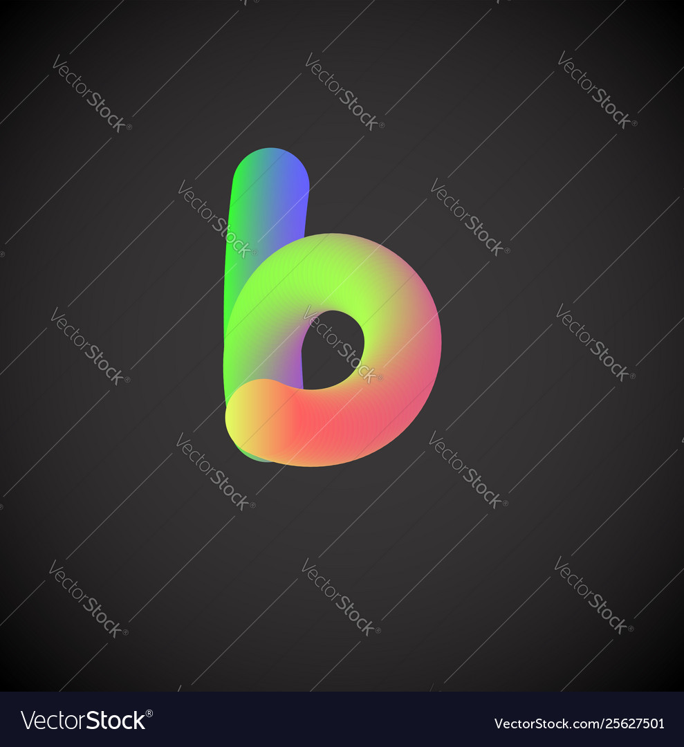 Colorful character from a font set Vector Image Colorful character from a font set