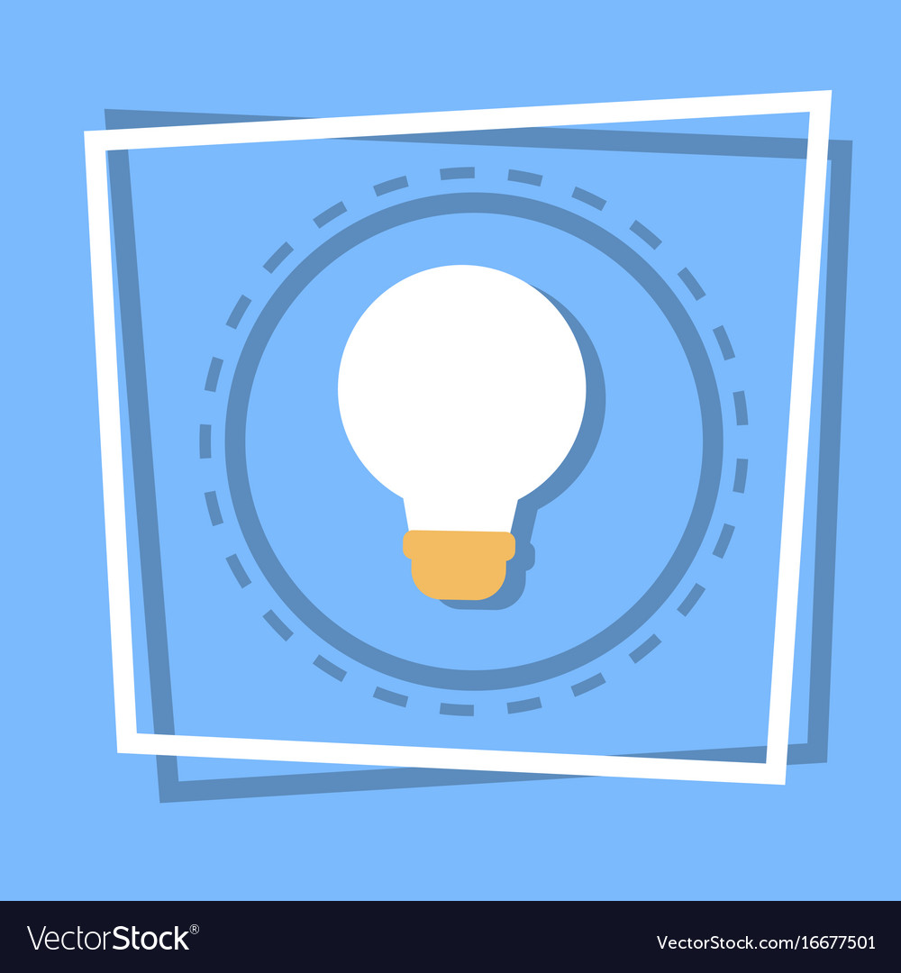 Light bulb icon new idea web button