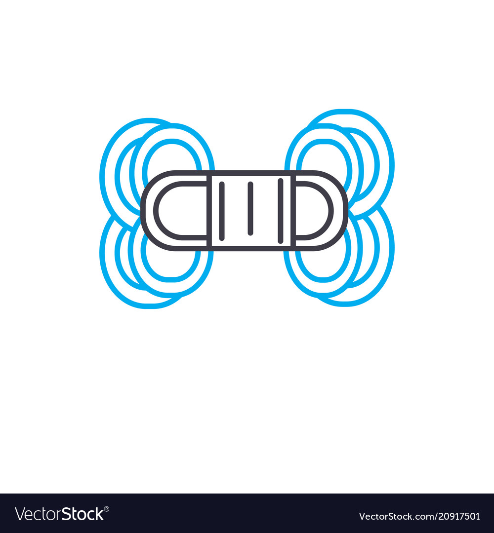 Macrame linear icon concept line Vector Image Macrame linear icon concept line