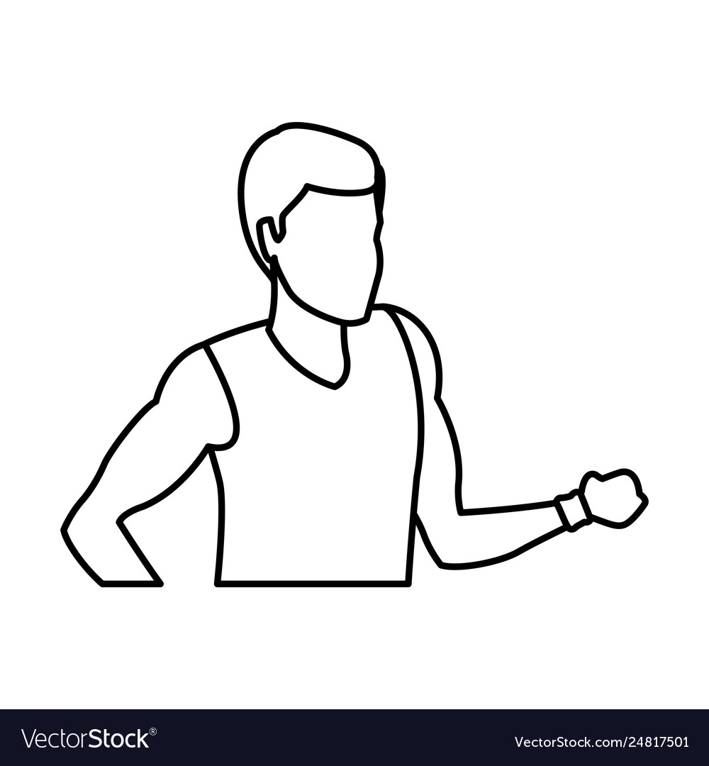 Man running avatar