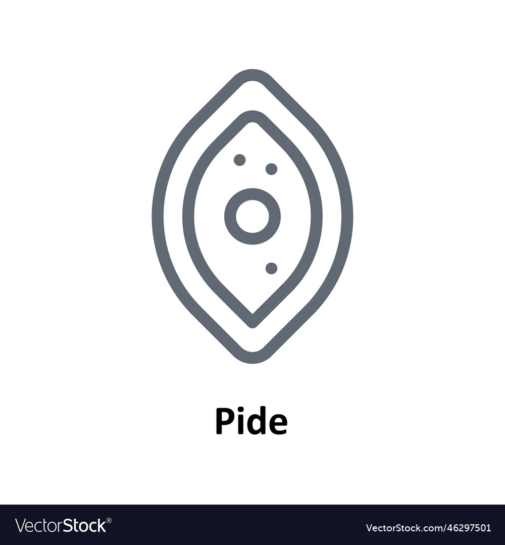 Pide outline icons simple stock