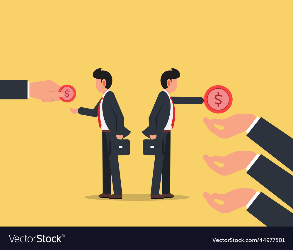 Salaries Are Less Than Expenses Royalty Free Vector Image