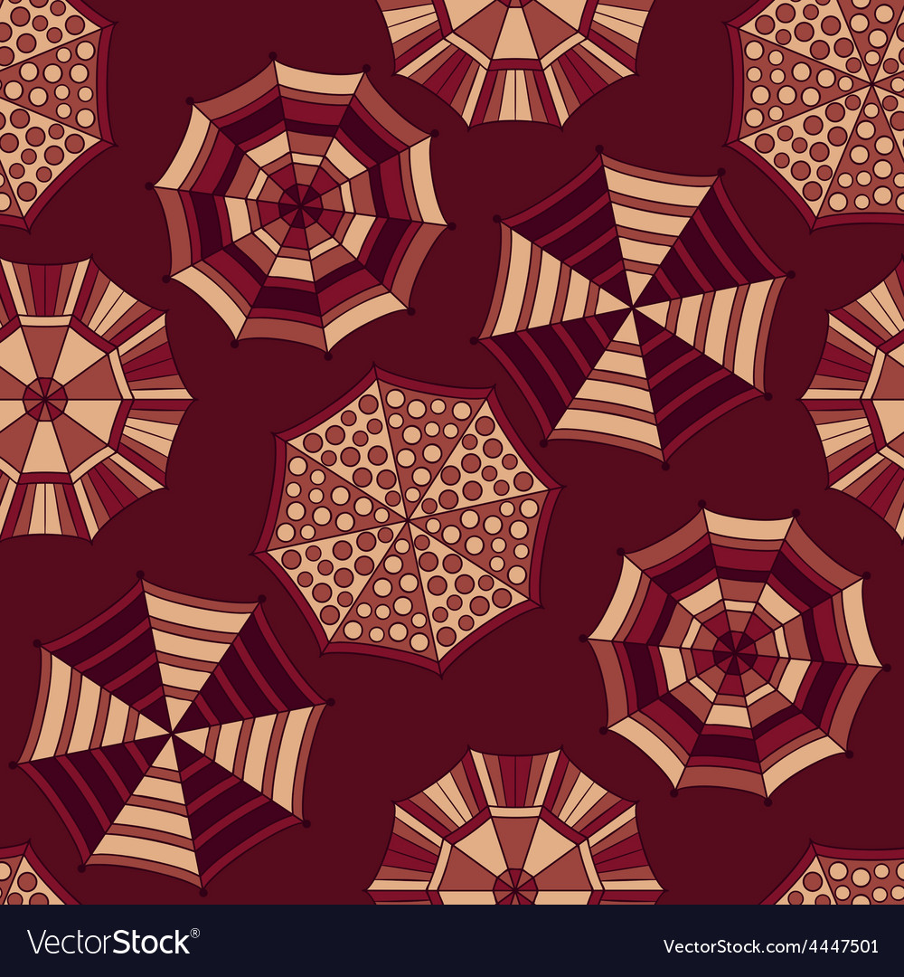 Seamless pattern with umbrellas