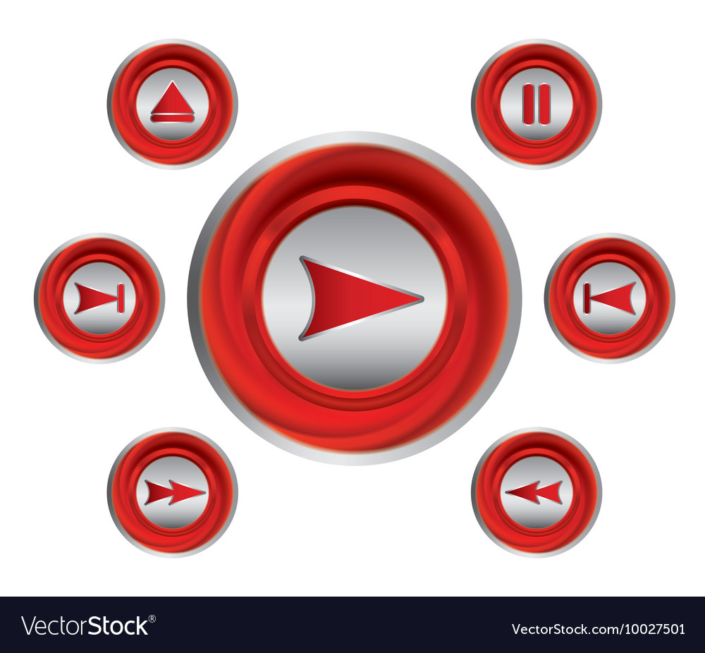 Set of glossy buttons