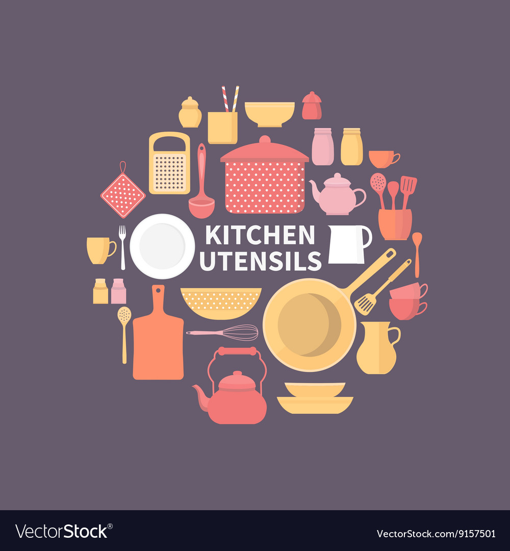 Set of kitchen icons