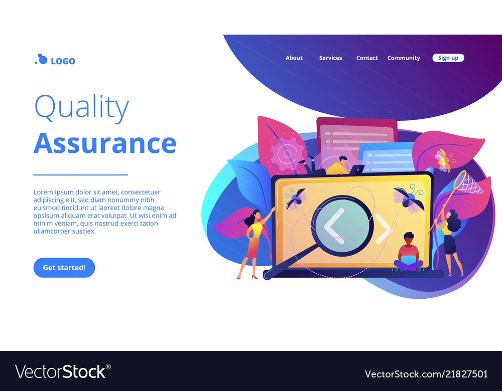 Software testing it concept Vector Image Software testing it concept
