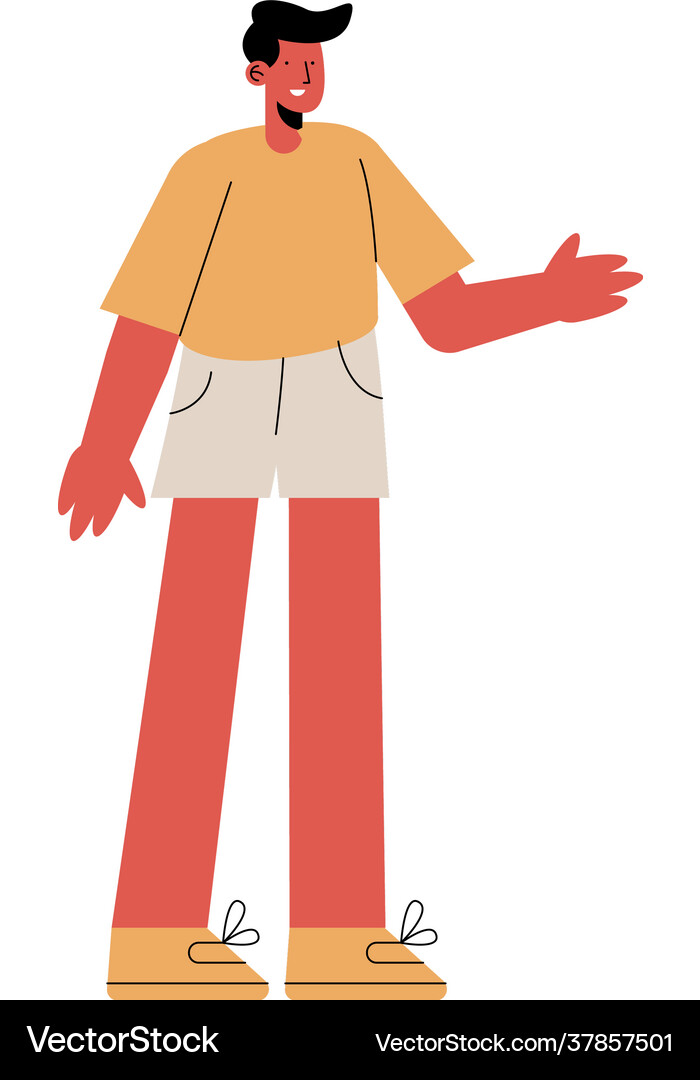 Young boy character Royalty Free Vector Image - VectorStock