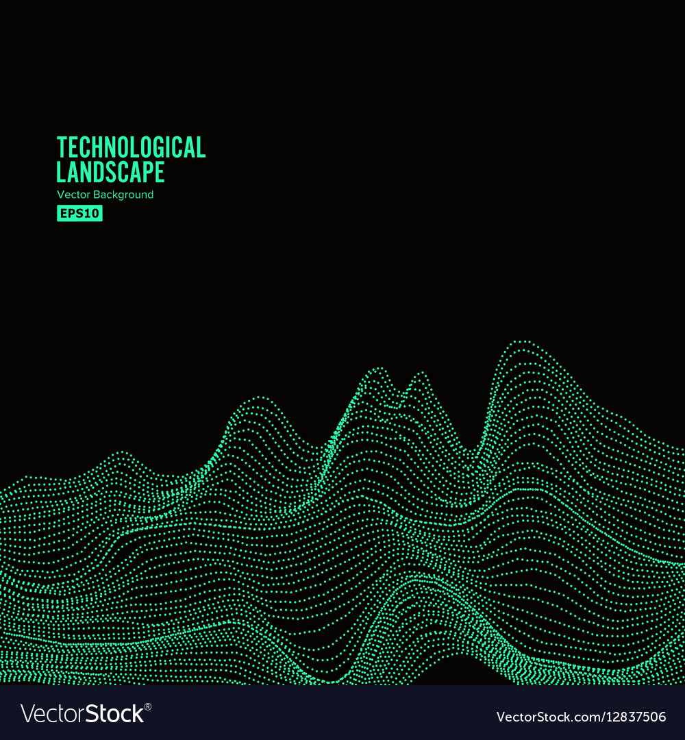 Abstract landscape background array with dynamic