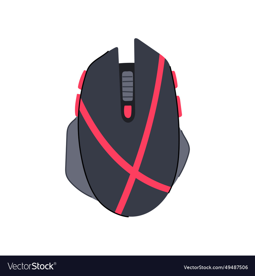 Black game mouse cartoon