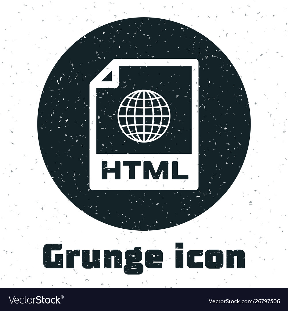 Grunge html file document download button