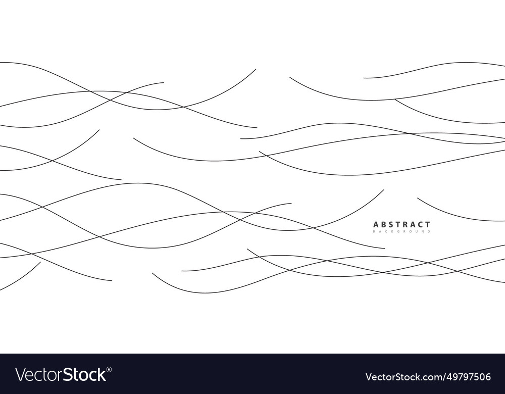 Hand drawn lines abstract pattern wave simple Vector Image Hand drawn lines abstract pattern wave simple