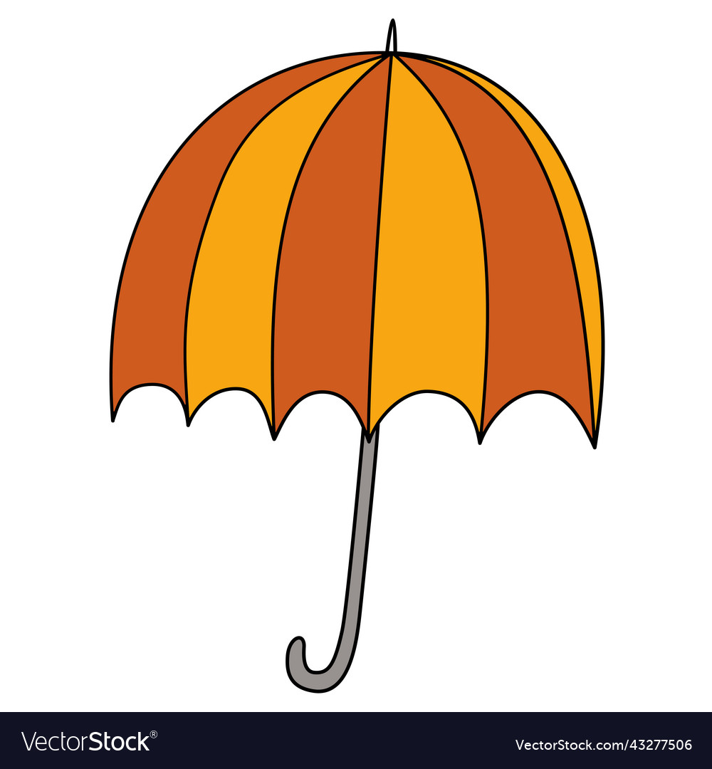Isolated object double color open umbrella