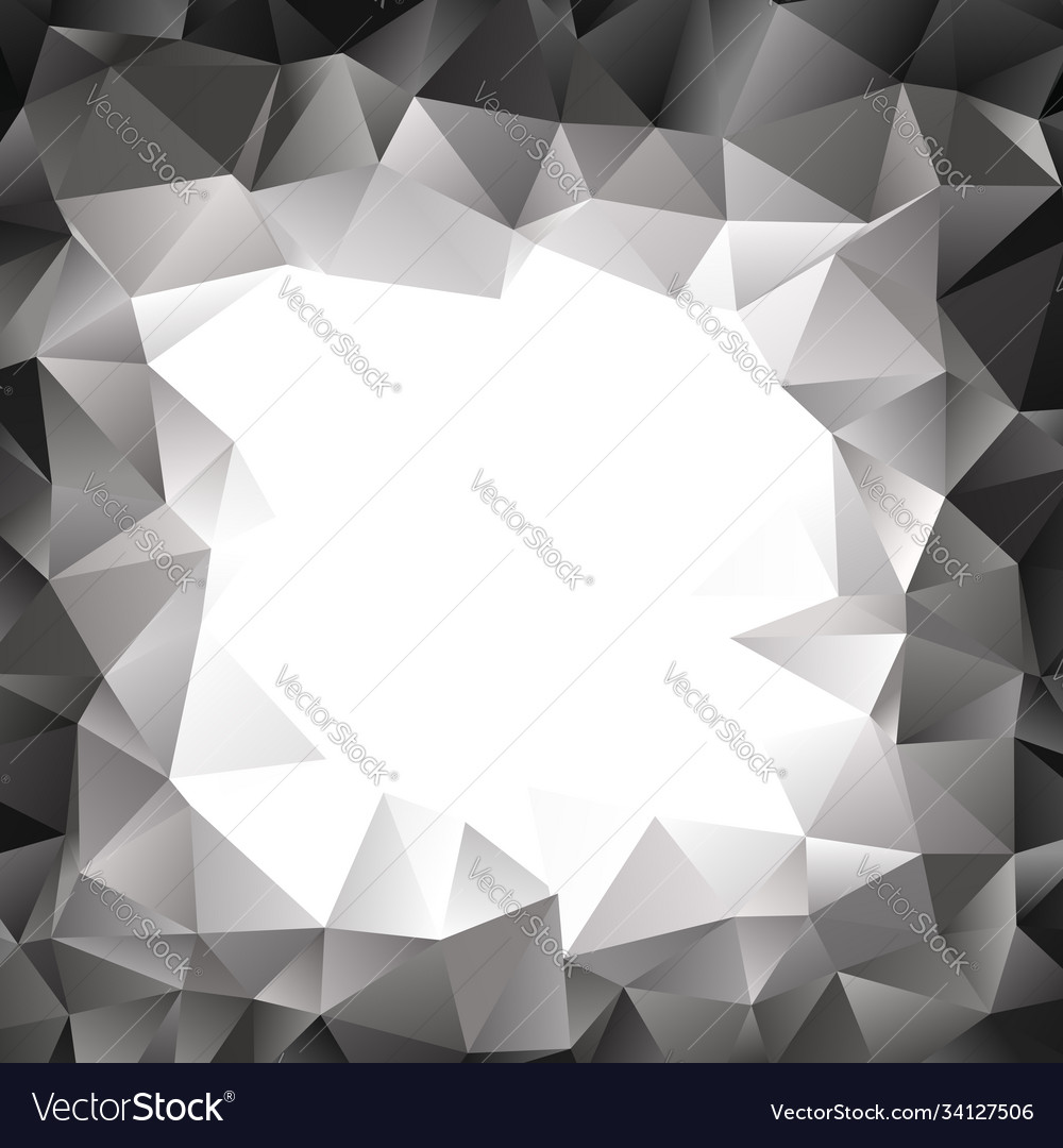 Low poly triangular triangles background shatter vector image Low poly triangular triangles background shatter