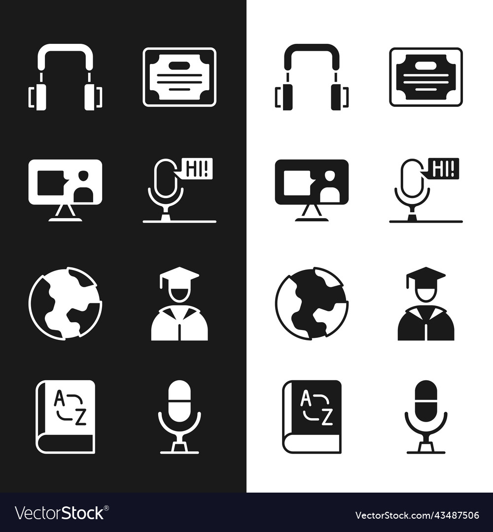 Set microphone voice device foreign language