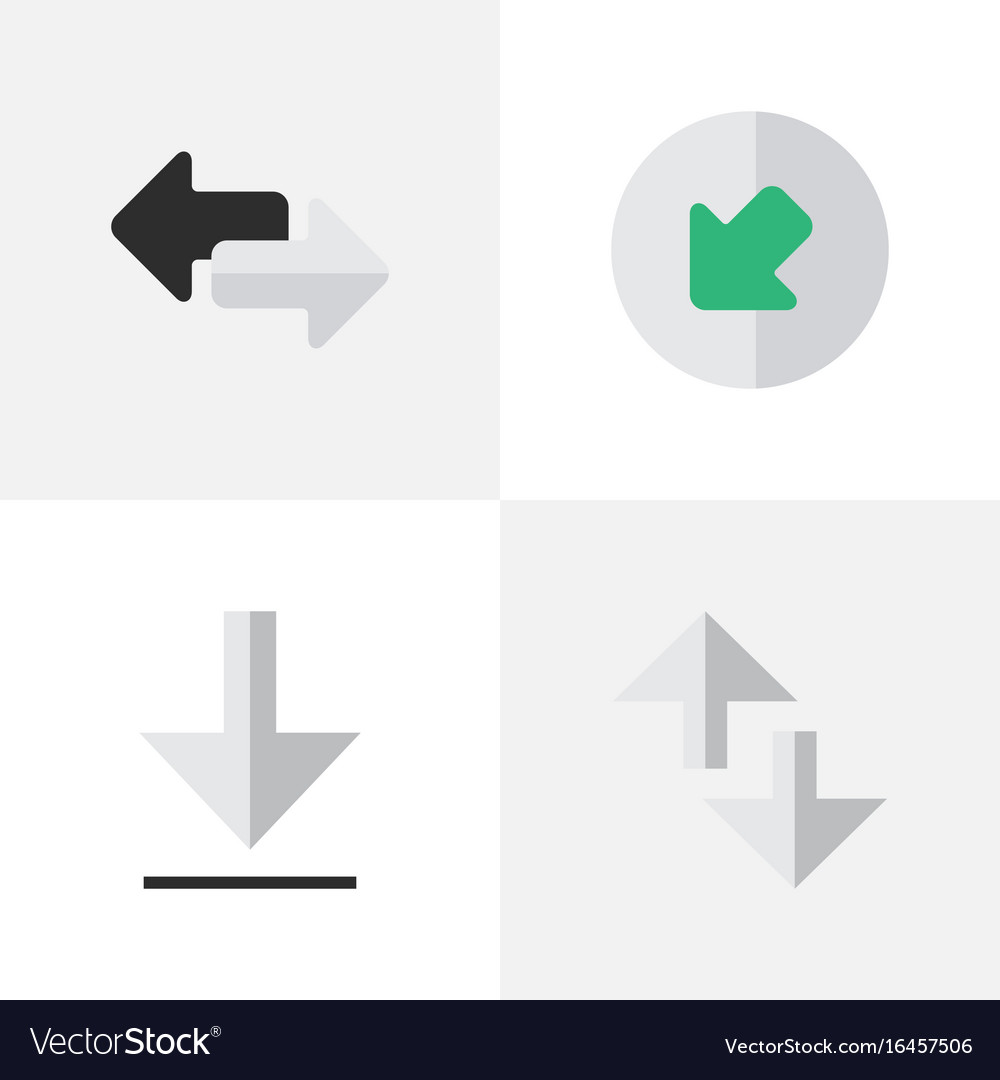 Set of simple cursor icons