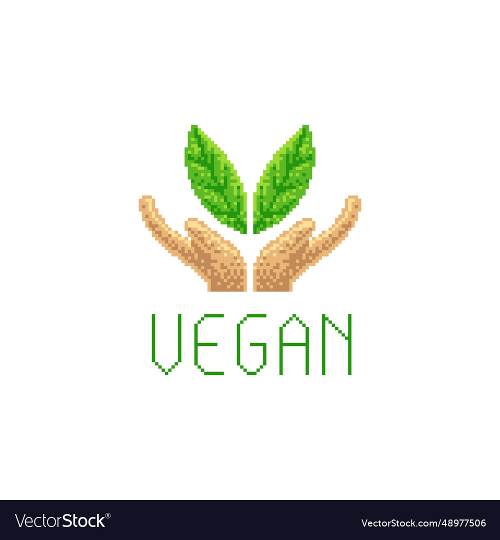 Vegan logo icon