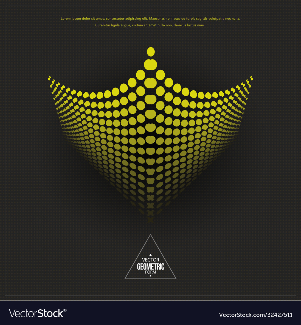 Abstract geometric element with distortion effect vector image Abstract geometric element with distortion effect