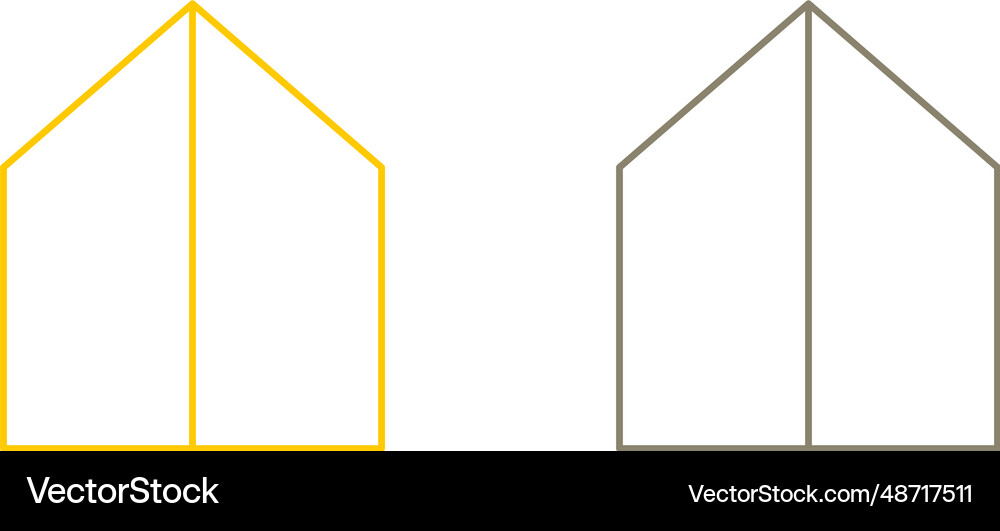 Architecture real estate simple homes set Vector Image