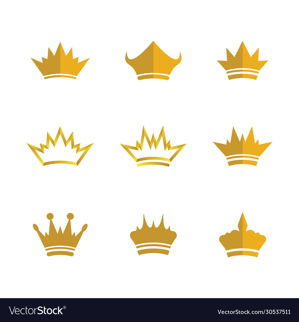 Crown icon Royalty Free Vector Image - VectorStock