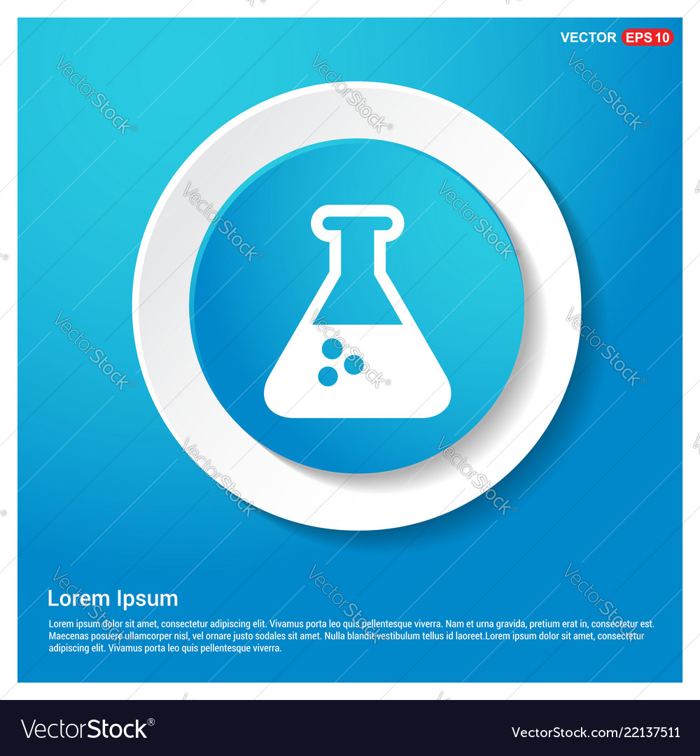 Flask icon vector image Flask icon