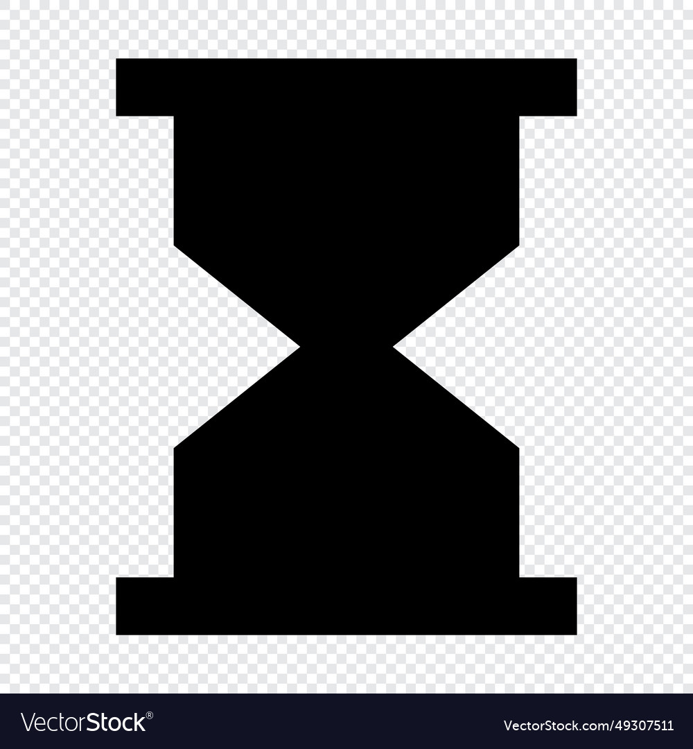 Hourglass icon suitable for website ui design vector image Hourglass icon suitable for website ui design