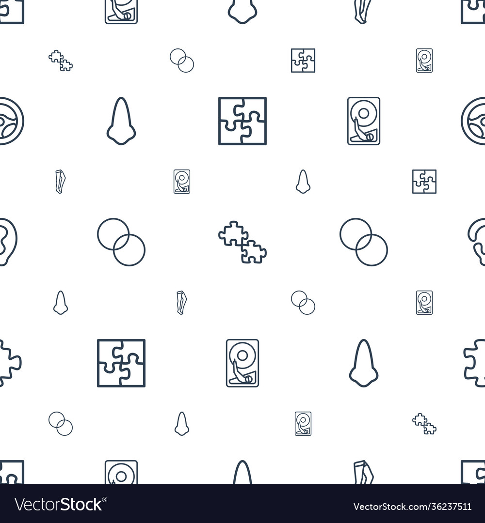 Part icons pattern seamless white background vector image Part icons pattern seamless white background