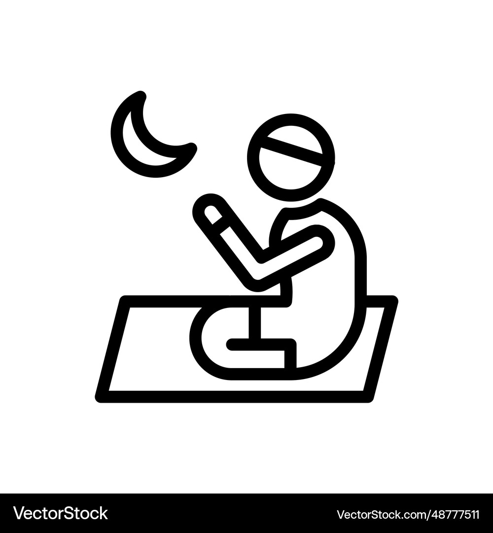 Praying icon design Royalty Free Vector Image - VectorStock