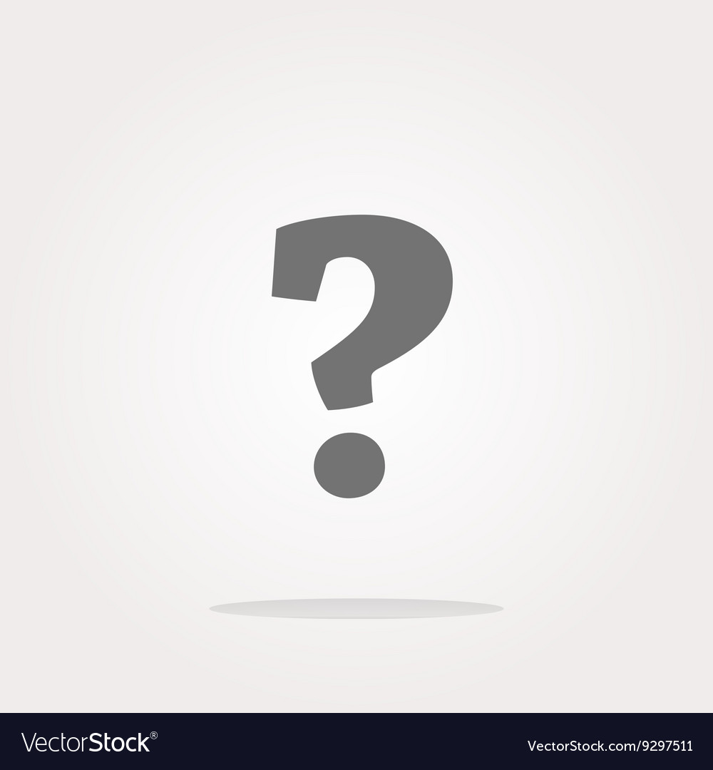 Question mark icon web button art