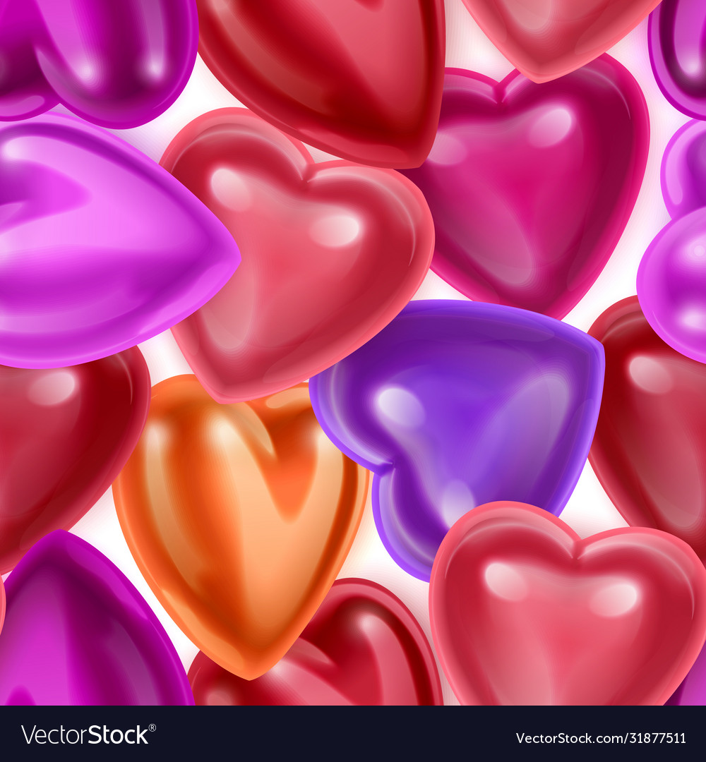 Seamless endless pattern with 3d and colorful