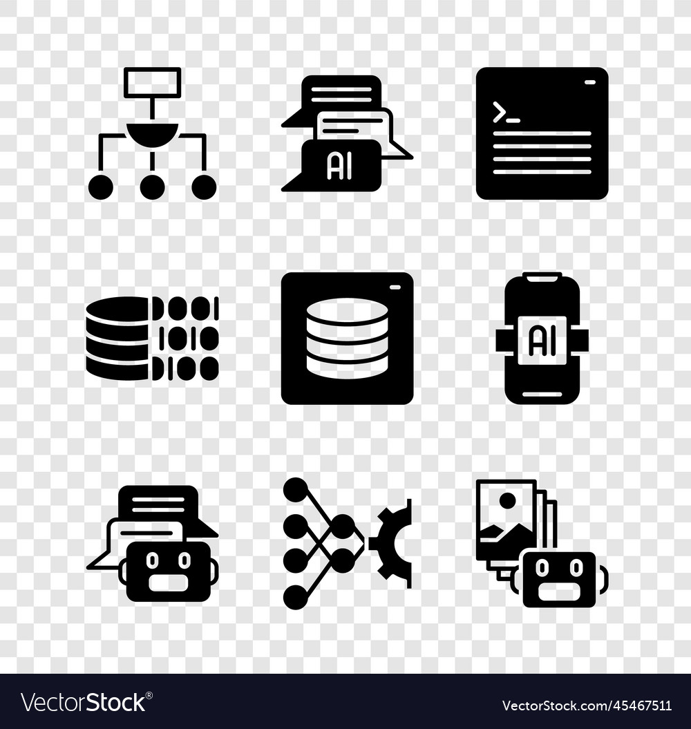 Algorithmus Chat bot Web-Entwickler Programmierung vector image Algorithmus Chat bot Web-Entwickler Programmierung