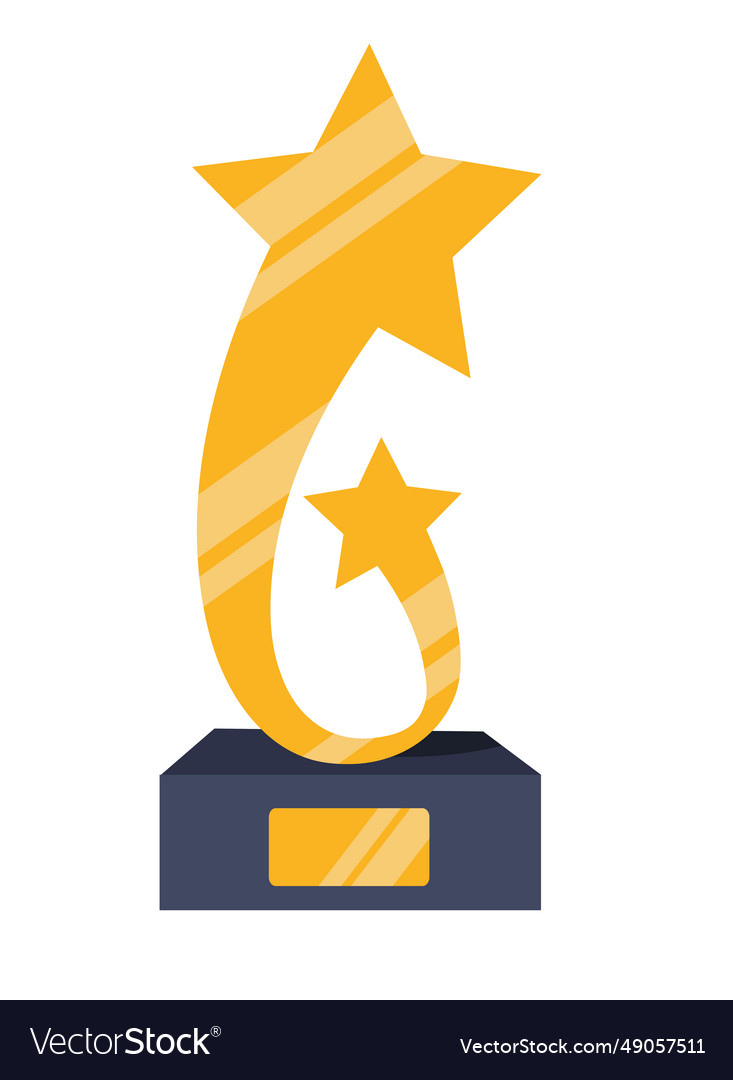 Star trophy Royalty Free Vector Image - VectorStock