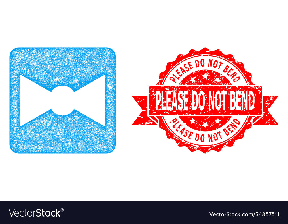 Textured please do not bend seal and linear bow
