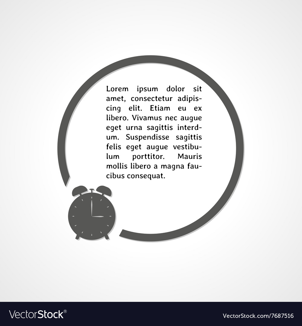 Alarm clock and circle