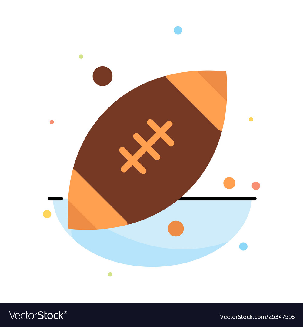 Ball rugsports ireland abstract flat color