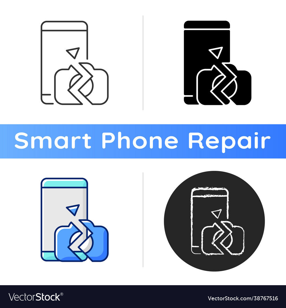 Camera not working icon vector image Camera not working icon