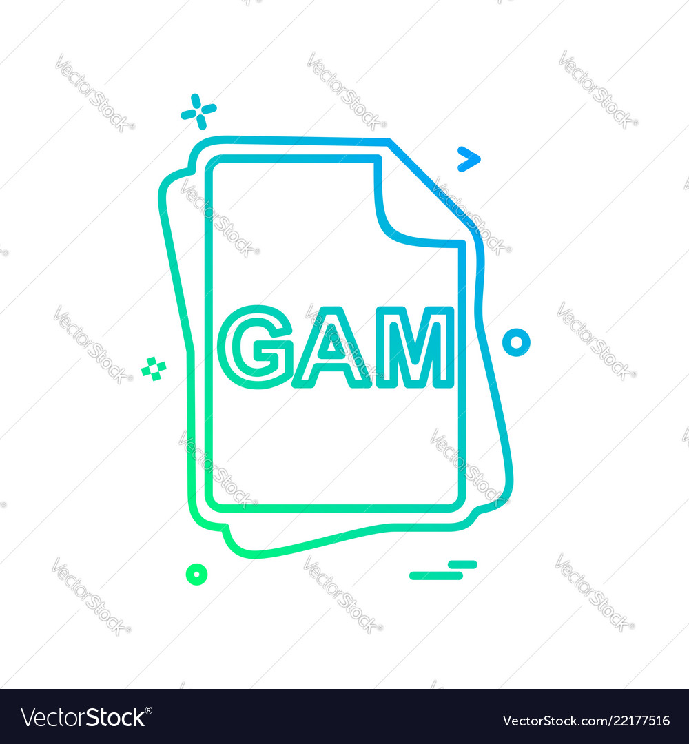 Gam file type icon design