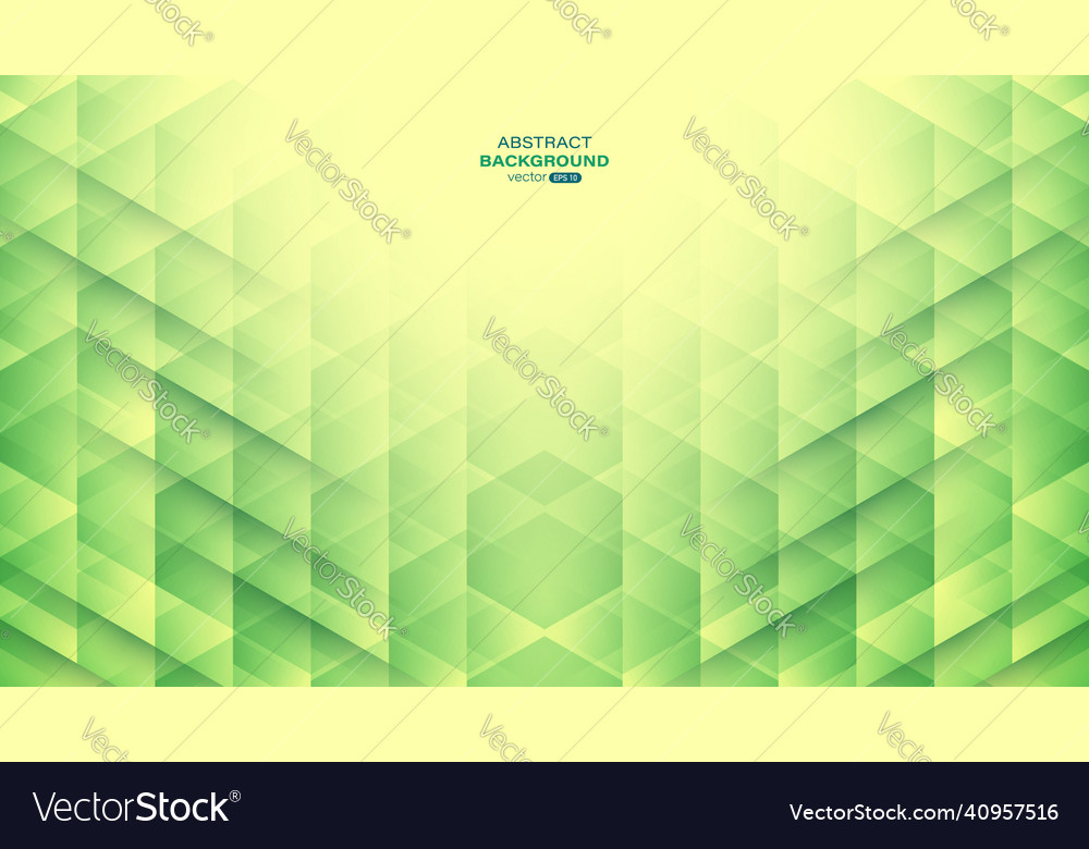 Geometric green overlapping abstract background vector image Geometric green overlapping abstract background