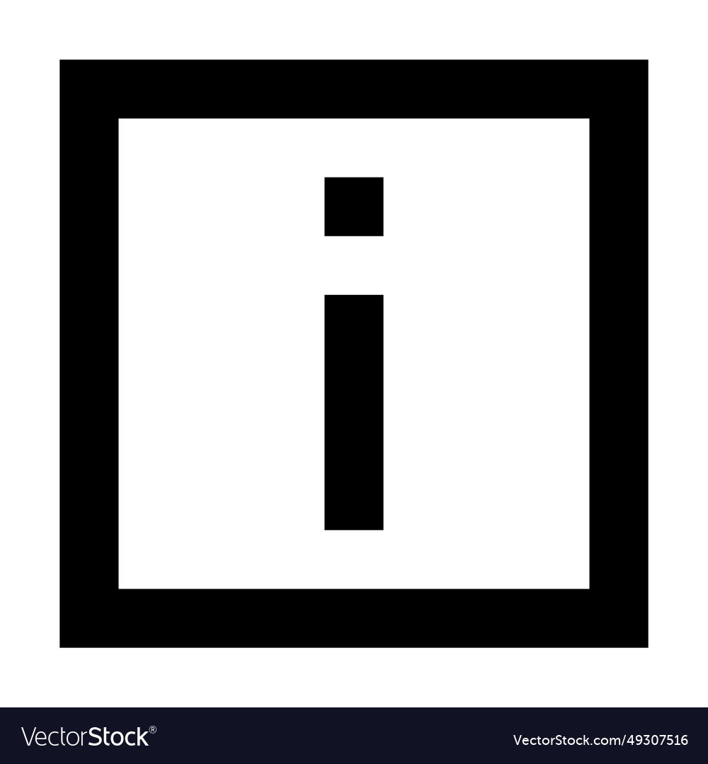 Info icon suitable for website ui design Vector Image Info icon suitable for website ui design