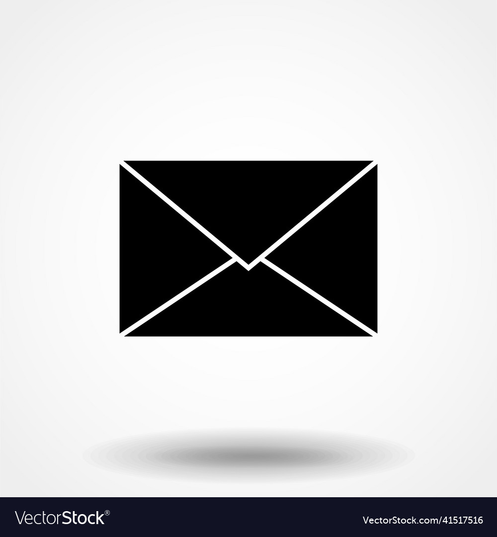 Mail icon e-mail envelope message eps10 vector image Mail icon e-mail envelope message eps10